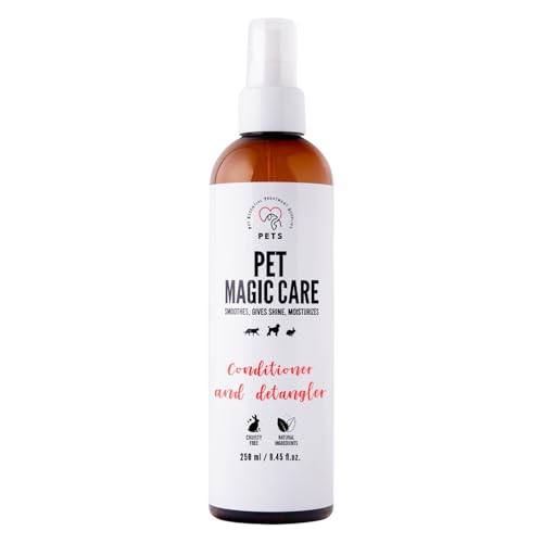 Pets Magic Entfilzungsspray Hund Katze 250ml – Fellpflegespray für Hunde & Katzen - Fellpflege - Conditioner Spray für leichte Kämmbarkeit &...