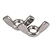 BolznWiz 20PCS 3/8-16 Wing Nuts, Stainless Steel 18-8 (304), Butterfly Nut for Industrial & Home Use