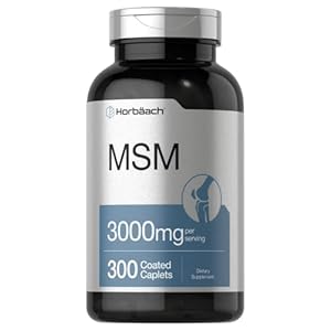 MSM Supplement | 3000mg | 300 Coated Caplets | Methylsulfonylmethane with Calcium | Vegetarian, Non-GMO, Gluten Free…