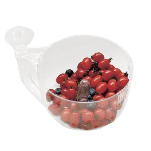 Limpiador de frutas automático,Cesta De Drenaje Automático Para Limpieza De Frutas - Enjuagador Multifunción para Cocina Casera Preparación Comida y Barbacoa