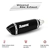 Vagary New Akraphovic Exhaust/Silencer Wtih Inbilt DB Killer for KTM, Kawasaki, Honda,TVS, Bajaj & Universal for bikes (BLACK)