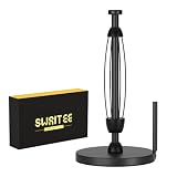 Swaitee Paper Towel Holder Countertop, Paper Towel Stand with Ratchet System for Kitchen Bathroom, O