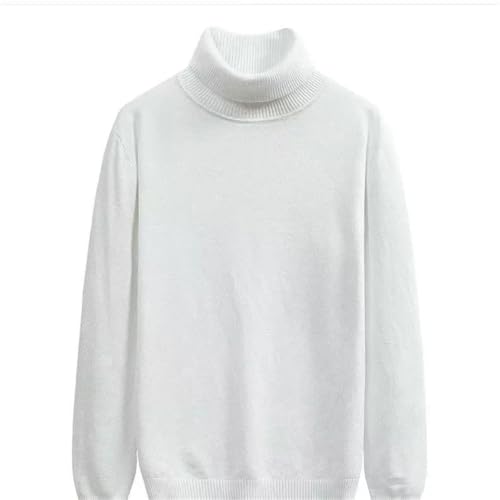 Men’s Casual High Neck Pullover Sweater Autumn Winter Knit Long Sleeve Basic Streetwear Warm Sweater Jumper4