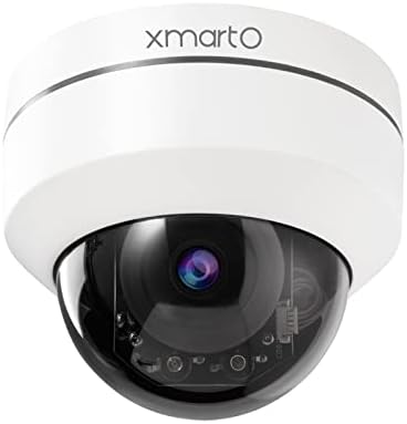 xmartO ED8034 4K Ultra HD PoE Security Camera Pan Tilt Zoom with Audio Pickup, IR Night Vision, Metal Dome PTZ Camera (Add-on Camera, 3.6mm Lens)