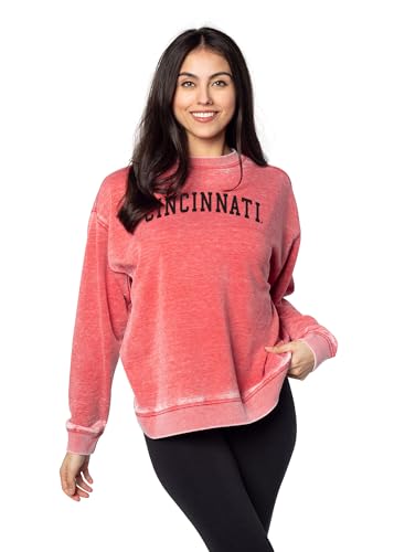 Sudadera Campus Crew para Mujer en color Rosso talla M de Algodón Cómodo 4