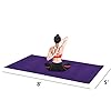 HYD-PARTS Large Exercise Mat for Home Gym Workout,Non-Slip Workout Mats for Home Gym Flooring Yoga Mat Durable Cardio Fitness Mat (Purple)