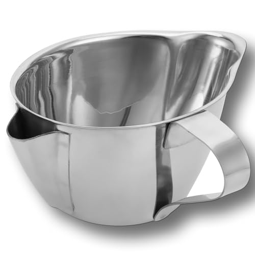 Bol de séparateur de graisse d'huile Filtre de graisse d'huile Séparateur de sauce en acier inoxydable 304 Séparateur de graisse Filtre à huile Crépine Séparateur de graisse pour cuisson et sauces