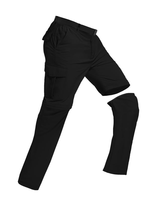 Men's Hiking Pants Convertible Zip Off 2 in 1 Quick Dry Lightweight Water Resistant for Outdoor Fishing Travel Camping - image 2