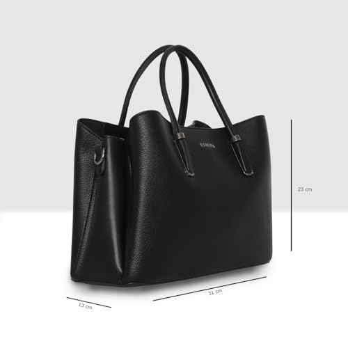 Image of ESBEDA Classic Pebble Texture Handbag For Womens