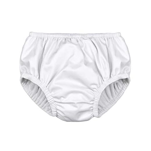 i Play. Baby Reusable Absorbent Swim Diaper Pull On White (12 Monthss, White Pull On)