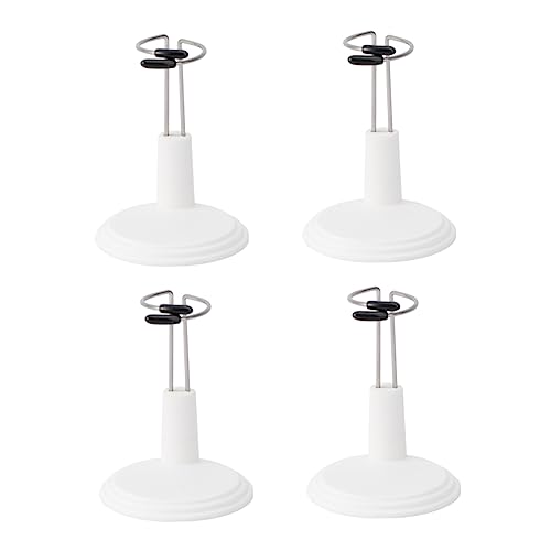 KESYOO 4Pcs Doll Stand Portable White Display Rack for and Fashion Dolls Space Saving Storage for Home Decor
