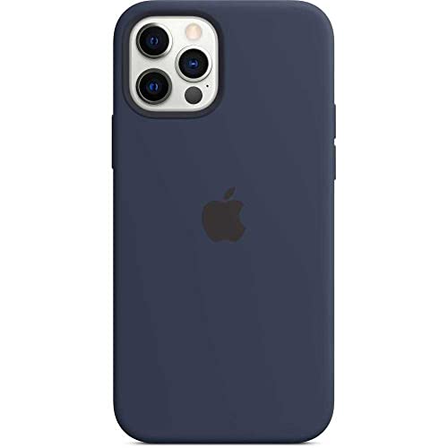 Image of Apple iPhone 12 and iPhone 12 Pro Silicone Case with Magsafe - Deep Navy