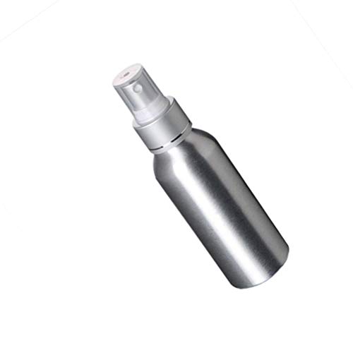 Mobestech frasco de spray recarregável de 120 ml de liga de alumínio vazio para viagem pulverizador