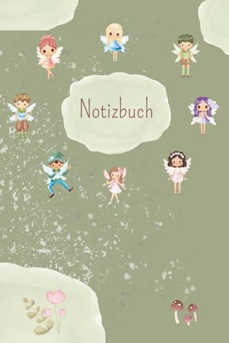 Notizbuch Feen: Notizbuch Feen: suess gestaltetes Notebook I passend zum Freundschaftsbuch I liniert und kariert I Geschenk fuer