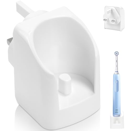 Wall Mounted Electric Toothbrush Charger Base for Oral-B Model 3757 White