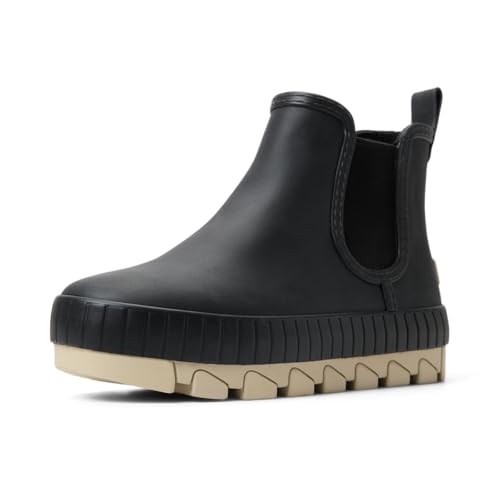 Sperry Women's Torrent Chelsea Rain Boot, Black, 9