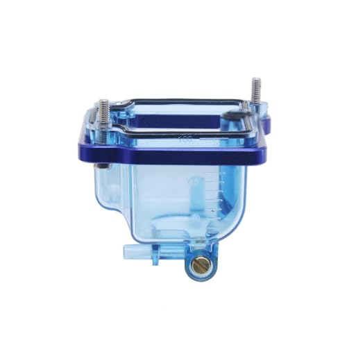 Bol de carburateur PE 28 bleu transparent haute résistance moto