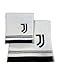 Juventus Badetücher, Set mit 2 Badetüchern, Gesichtstuch, Bidethandtuch, offizielles Produkt, 100% Baumwolle, 2-teiliges Set, Weiß und Schwarz