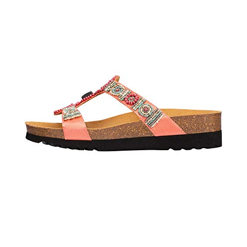 Scholl New Bogota' Wedge, Sandalia Mujer, Rosa, 42 EU