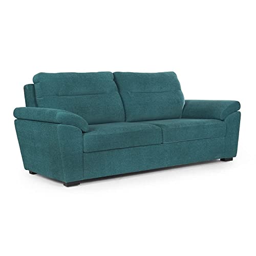 Image of Wakefit Sofa Set | 3 Year Warranty | Sofa 5 Seater, 5 Seater Sofa for Living Room, Wooden Sofa Set, Sofa Set 3+2 Seater - Lounger(Malphino : Malibu Green)