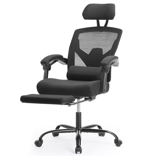 Sweetcrispy Office Computer Desk Chair, Ergonomic High-Back...