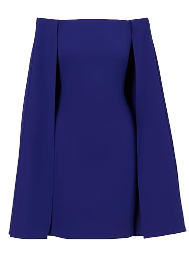Image of Adrianna Papell Stretch Crepe Side Ruched Dress with Pearl Trim Sleeves
