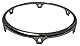 Latin Percussion Spannreifen Conga Comfort Curve II - Z Series (Extended Collar) - Brushed Nickel 11 3/4 Conga | 6 Loch, LP773-BN