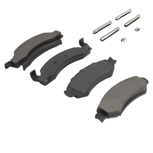Image of QUALITY-BUILT Front Semi-Metallic Brake Pads, Premium 1001-0375M, Compatible with 1986-1993 Ford (Bronco,E-150 Econoline,E-150 Econoline Club Wagon,F-150,F-200)