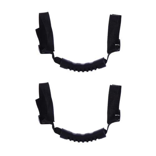 PRETYZOOM - PRETYZOOM 2pcs Black Car Roof Roll Bar Handlebar Inner Handrail Armrests for Car Interior Accessories Anti-Slip Grip Suitable for Vehicle Ceiling Support and Supplies