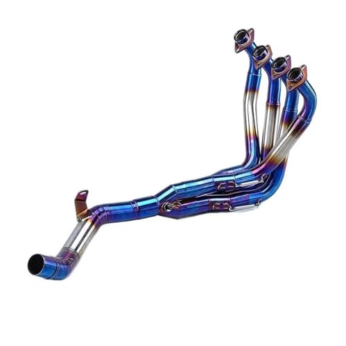 HZBHD Motorcycle Exhaust Pipe For K&awasaki Z900 (NOT For Z900 A2 Z900E) 2017-2022 Slip-on Front Middle Link Pipe Mid Connect Tube Muffler Exhaust(BLUE)