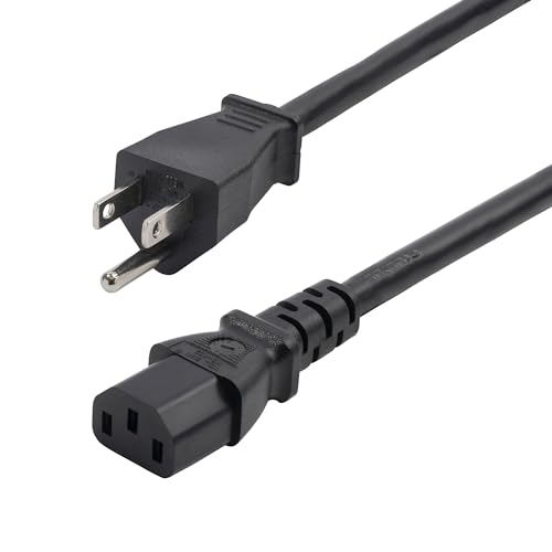 Image of StarTech 8ft Computer Power Cord, 13A 125V, 16AWG (271B-6800-POWER-CORD) | NEMA 5-15P to IEC 60320 C13, UL Listed, Monitor Power Cable, Replacement Power Cable