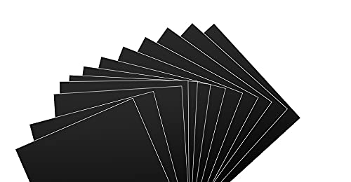 VViViD Craft - Vinilo negro mate de 12 x 12 pulgadas (12 hojas)