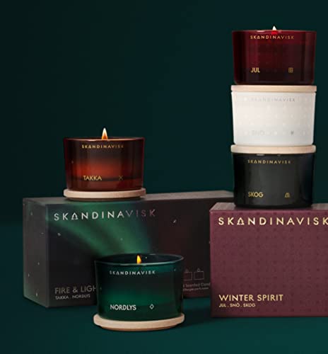 Skandinavisk-FIRE-Light-Giftset-of-2-Scented-Candles-NORDLYS-Northern-Light-and-TAKKA-Fireplace-Vegan-Formula-2-x-317-oz-Gift-Set Skandinavisk FIRE Light Giftset of 2 Scented Candles NORDLYS Northern Light and TAKKA Fireplace Vegan Formula 2 x 317 oz Gift Set