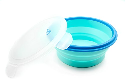 JWP PTC Ltd 800 ml, Forma Redonda, Color Azul Pastel