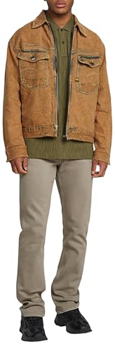 G-STAR Raw - Mens Mosa Straight Jeans, Color Flint Grey Gd, Size: 27W x 32L3