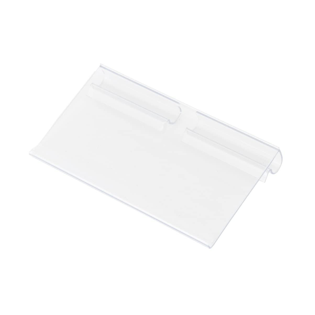 Toyvian 100Pcs Porte-étiquettes transparent pour fils étagère étiquette de prix détail officiel panneau support d'affichage
