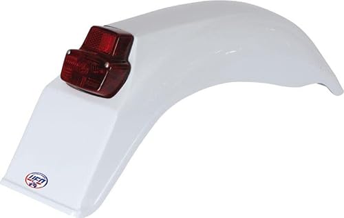 UFO Parafango posteriore + fanale Enduro bianco