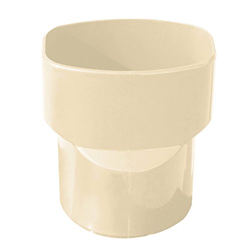 First Plast - Gouttière PVC carrée BEST - Manchon PVC M Ø80 - F 92x57 pour tube BEST - Sable -