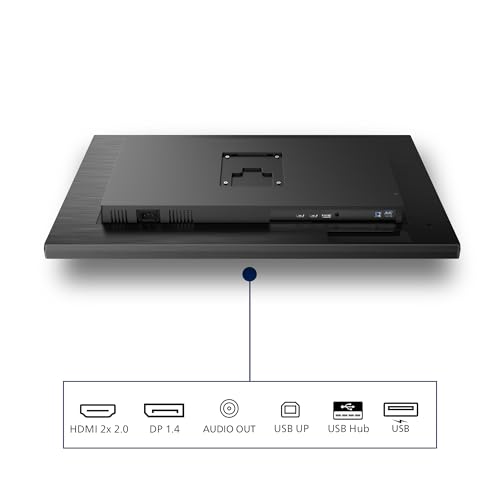 32B1N3800 - Monitor UHD da 32 pollici, altezza regolabile, altoparlanti (3840x2160, 60 Hz, HDMI, DisplayPort, Hub USB) nero - Monitor - Immagine 3