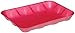 Pactiv Polystyrene Foam 10P Rose Processor Tray, 10.75 x 5.5 x 1.2 inch - 400 per case.