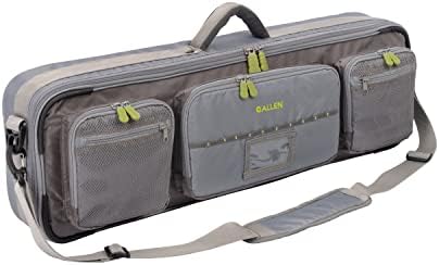 Cottonwood Fly Fishing Rod & Gear Bag Case, Fits 4-Piece, 9.5-Foot Fishing Rods, Heavy-Duty Honeycomb Frame, 1674 CU in / 27 L, Gray/Lime 6379