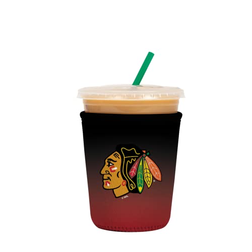 Sok-It-Java-Sok-NHL-Iced-Coffee-Cold-Soda-Insulated-Neoprene-Cup-Sleeve-Chicago-Blackhawks-Small-16-20oz Sok It Java Sok NHL Iced Coffee Cold Soda Insulated Neoprene Cup Sleeve Chicago Blackhawks Small 16 20oz