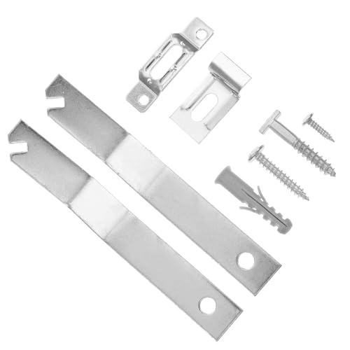 DEARMAMY Kit Suspendre Antivol pour Cadres Photo en Fer 2 Ensembles de Crochets Sécurisés pour Accrocher Tableaux et Miroirs Compatible Cloisons Sèches et Bois Maison Bureau et