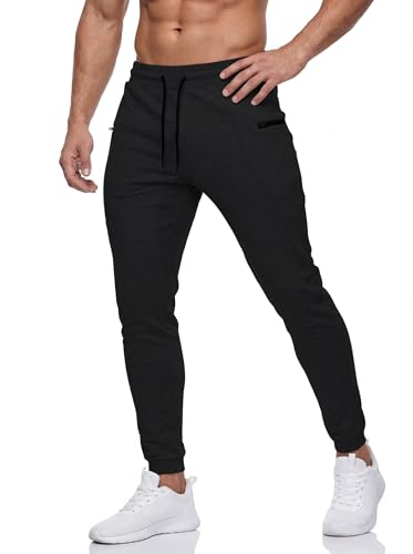 Image of Mens Slim Fit Joggers Tapered Sweatpants for Gym Running Athletic