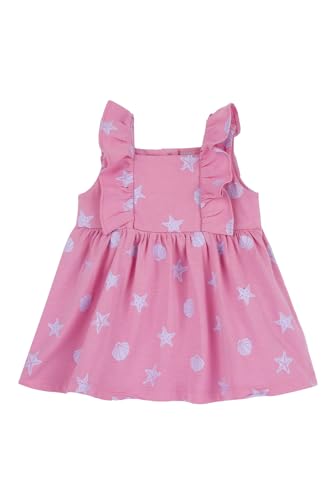 Chicco, Vestido Bebé Rosa con Mangas Cortas, en Algodón Suave, Designed in Italy, Ropa Bebé Niña 0 24 Meses, Idea Regalo Nacimiento