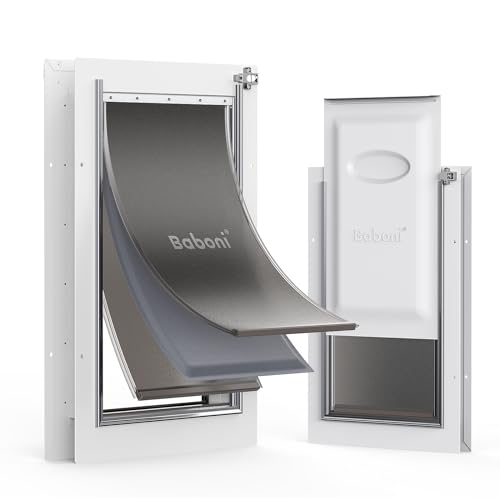 Baboni PD-2-L 3-Flaps Pet Door For Interior And Exterior Doors, Steel Frame And Telescoping Tunnel, Strong And Durable Dog Door (Pets Up To 100 Lb) -Large thumb #7