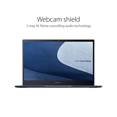 Image of ASUS ExpertBook B5 Thin & Light Flip Business Laptop, 14 inch FHD, Intel Core i7-1195G7, 1TB SSD, 32GB RAM, All Day Battery, Enterprise-Grade Video Conference, NumberPad, Win 11 Pro, B5402FEA-XS77T