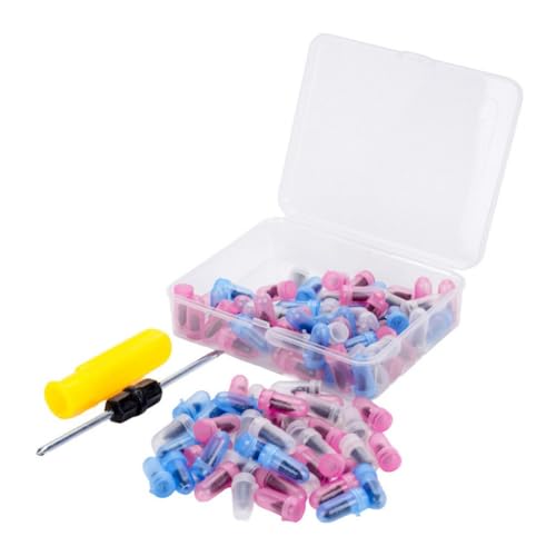 Kit de réparation de pneus sans chambre à air 100 pièces avec tournevis pour moto et scooter