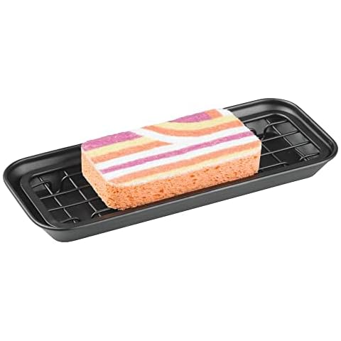 mDesign Organizador de Fregadero para Cocina en Metal Cover