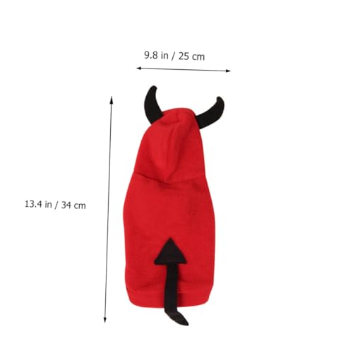 Disfraz Diablo Perro Talla S Ropa Halloween Cachorros miniatura 2